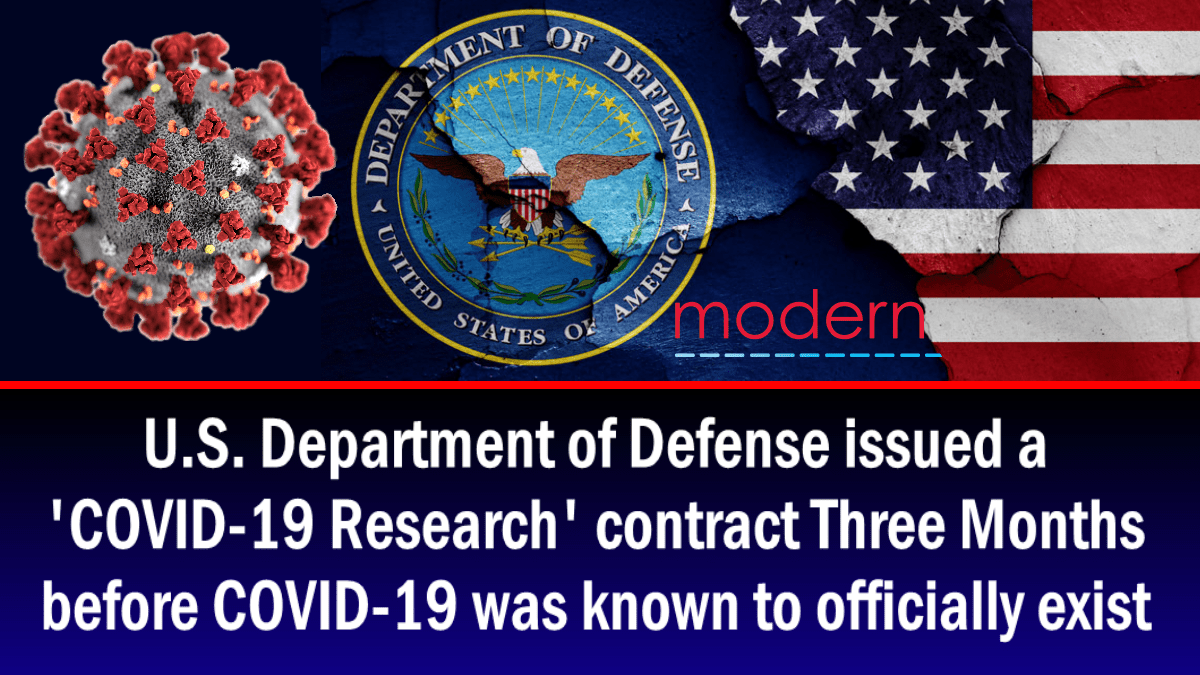 The US Department of Defense issued a 3 months before the official existence of COVID-19