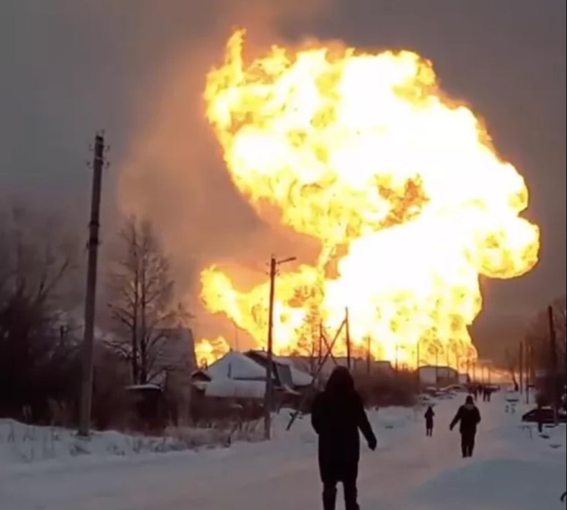 They completely stopped the gas pipeline going through Ukraine to Europe, which exploded today