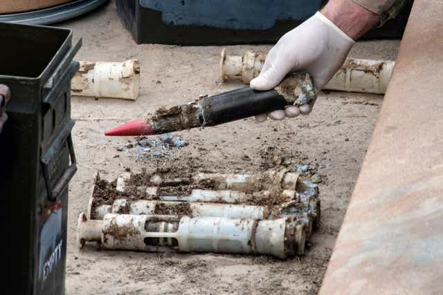 A weapons depot storing uranium-shell ammunition exploded in western Ukraine
