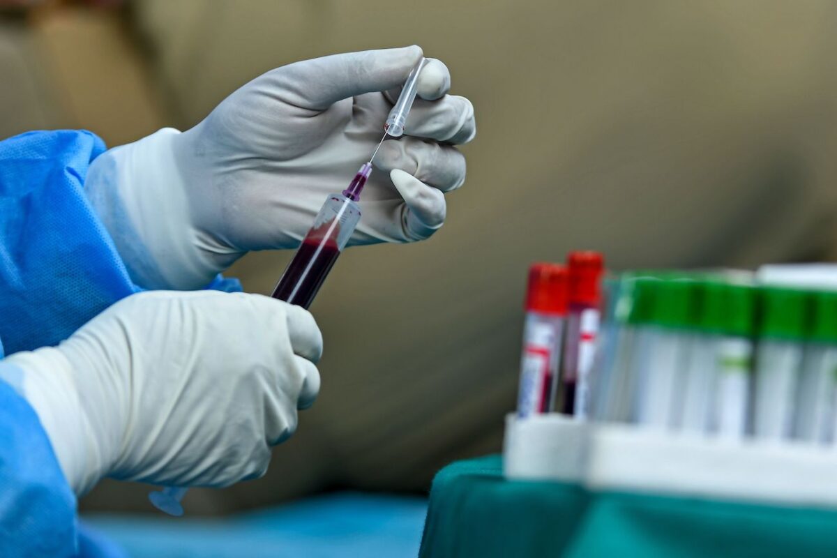The demand for non-vaccinated blood is increasing, said a company providing blood products and services