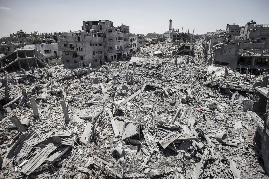 More than 50% of the buildings in the Gaza Strip were damaged or destroyed