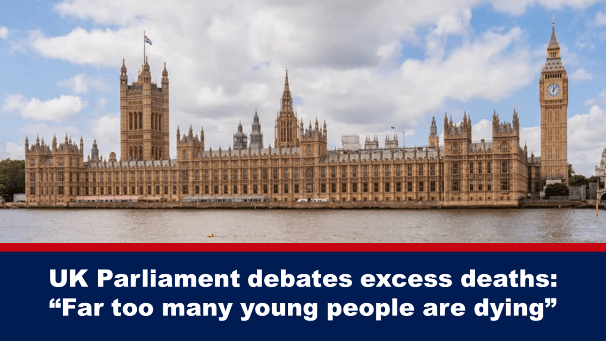 UK Parliament debates excess mortality: Too many young people are dying