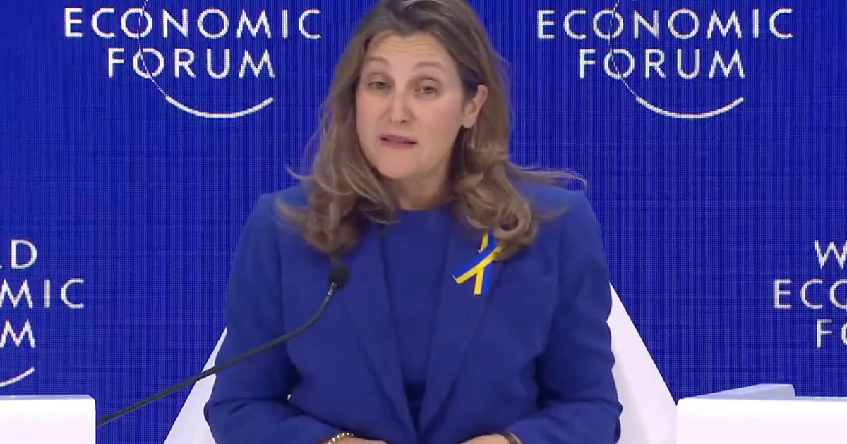 Freeland told the WEF that decarbonisation will mean more jobs and more manufacturing