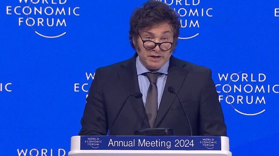 Video: The conservative speaker throws words in the face of the Davos globalists