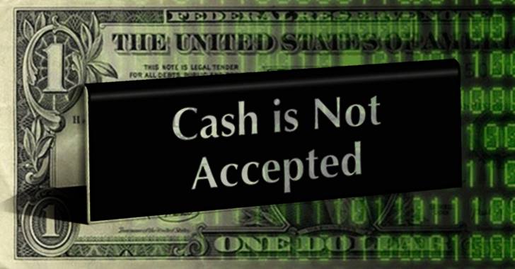 Cash not accepted signs are bad news for millions of Americans