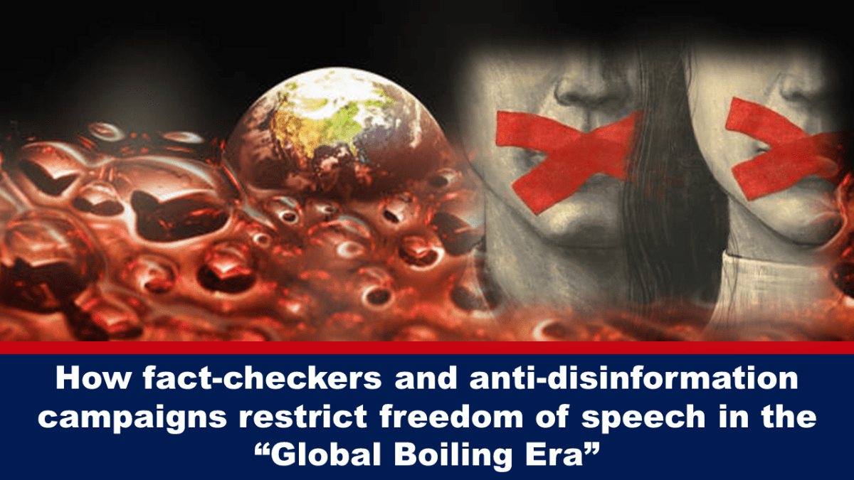 How do fact-checkers and anti-disinformation campaigns limit free speech in an era of global turmoil?