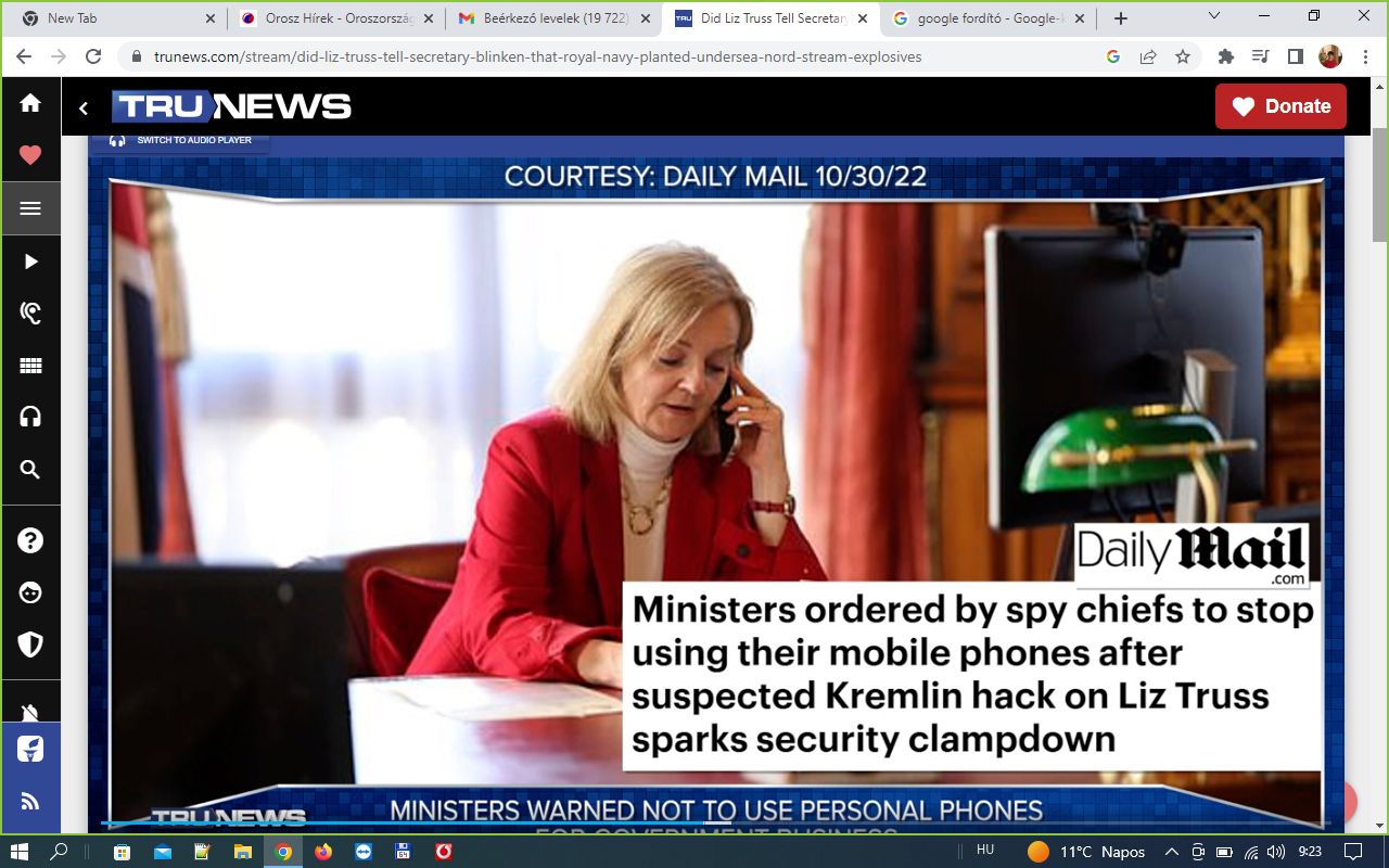 ¿Liz Truss le dijo al Ministro Blinken que la Royal Navy coloc explosivos bajo el mar en North Stream?