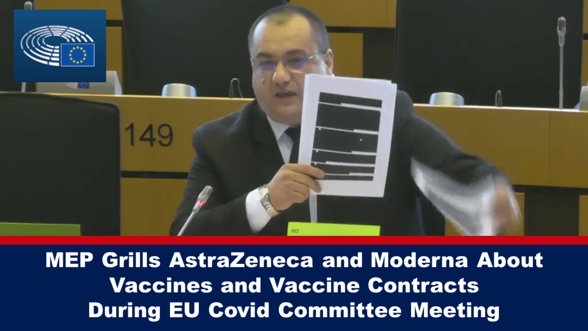 MEP, EU 코비드 위원회 회의에서 백신 및 백신 계약에 대해 AstraZeneca와 Moderna에 질문