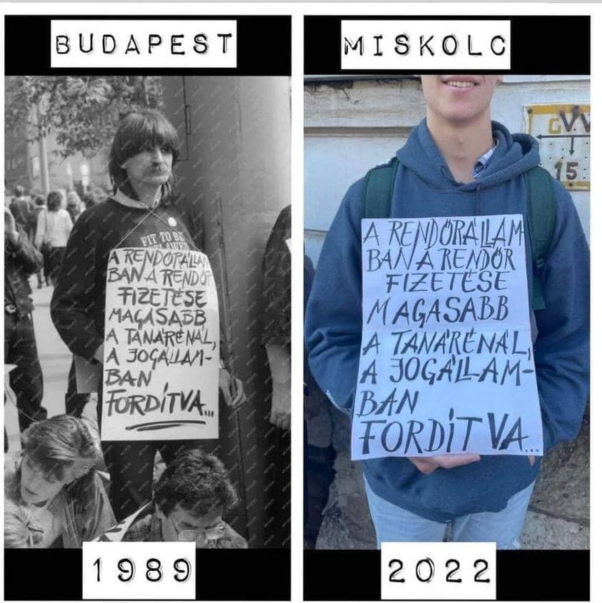 Fricska: Lszl Kvr를 인용하여 Miskolc에서 항의하는 학생