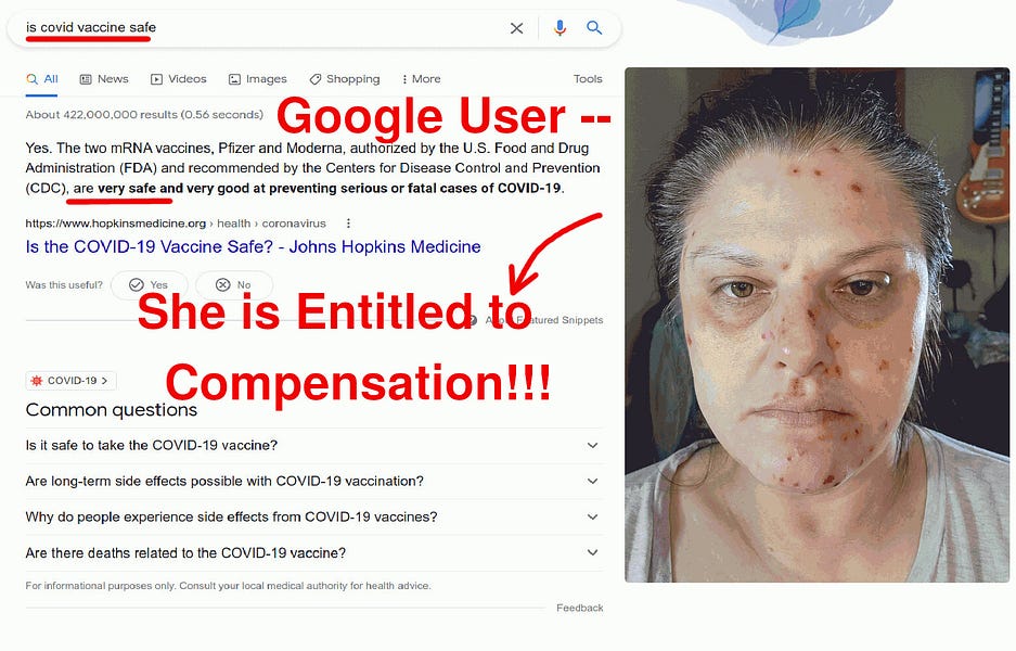 Google dan Facebook berutang kompensasi kepada korban vaksin COVID