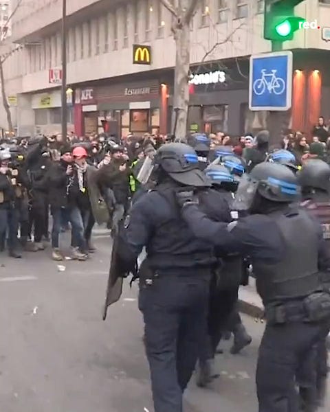 Serye ng mga demonstrasyon sa France