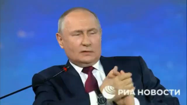 Ipinakita ni Putin ang isang nakakagulat na video sa kumperensya