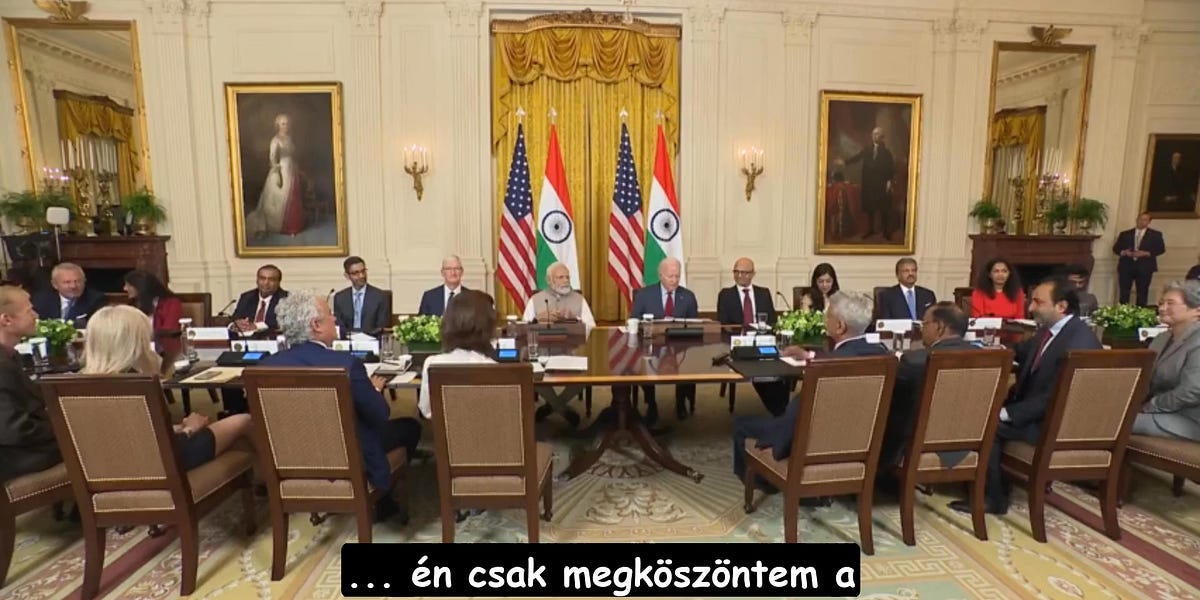 Kaswal na inihayag ni Joe Biden sa isang opisyal na hapunan na nagbebenta siya ng mga lihim ng estado para sa pera, at kasama rin ito sa protocol ng White House