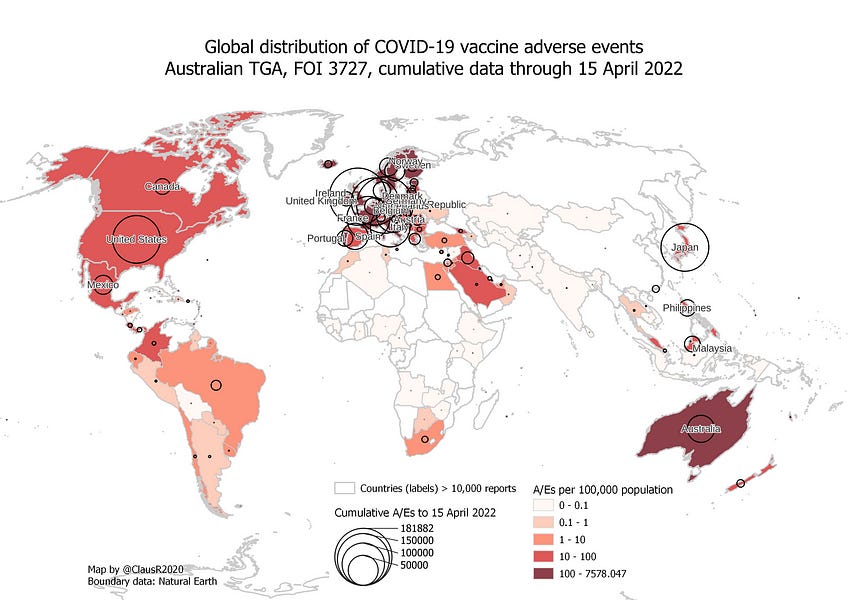 ไฟเซอร์รั่วไหล: การแพร่กระจายของวัคซีนโควิด-19 ทั่วโลกและระดับท้องถิ่น (ภายในองค์กร)