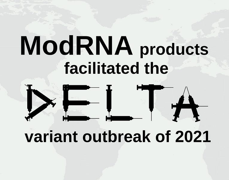 ผลิตภัณฑ์ ModRNA ทำให้เกิดการระบาดของเดลต้า