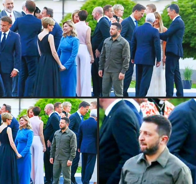 Zelensky กำลังเดินเตร่ในวันแรกของการประชุม NATO