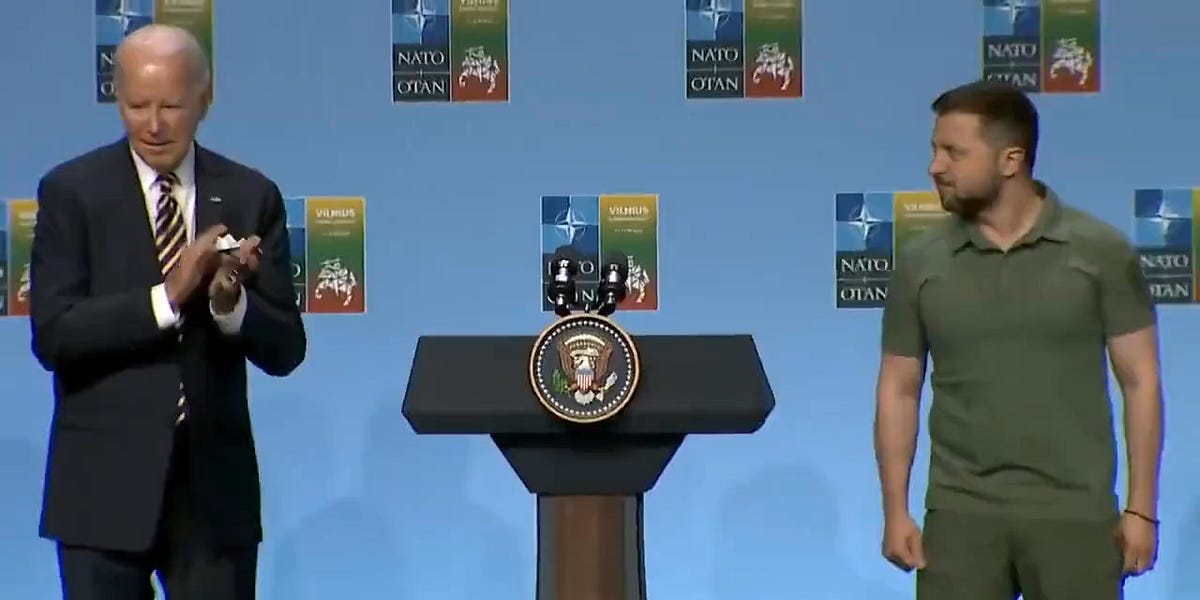 วิดีโอกะพริบจากการแสดง Muppet ที่เรียกว่า NATO Summit