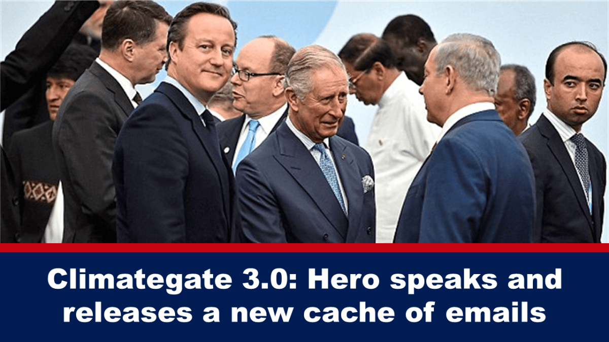 Climategate 3.0: Hero พูดออกมา เผยแพร่อีเมลชุดใหม่ที่พิสูจน์การฉ้อฉลการเปลี่ยนแปลงสภาพภูมิอากาศ Climategate 3.0: Hero พูดออกมา เผยแพร่อีเมลชุดใหม่ที่พิสูจน์การฉ้อฉลการเปลี่ยนแปลงสภาพภูมิอากาศ