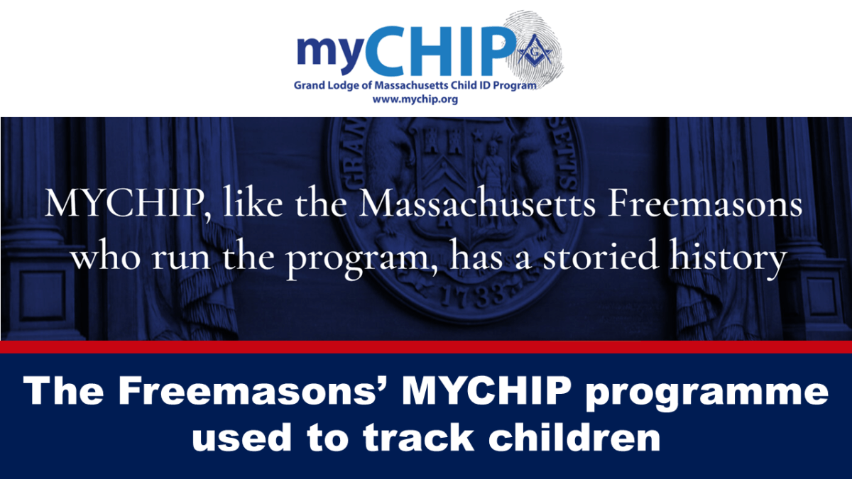 โปรแกรม MYCHIP ของ Freemasons ใช้ในการติดตามเด็กๆ