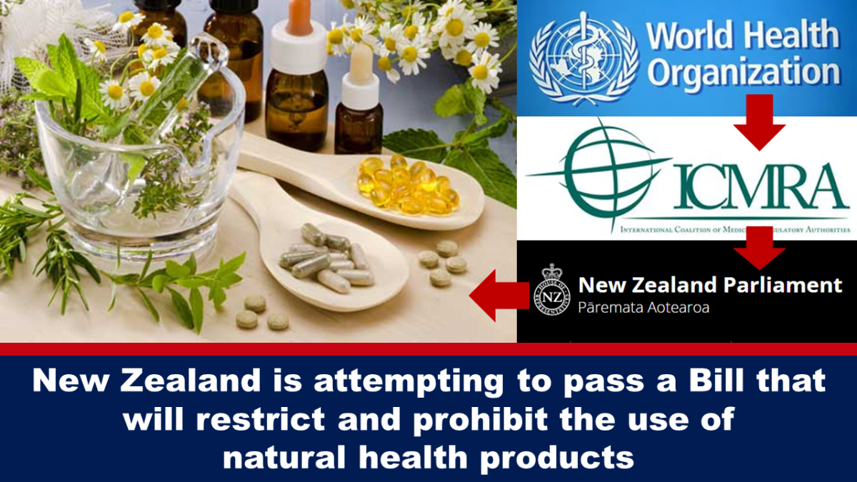 新西兰正试图通过一项限制和禁止使用天然保健品的法案