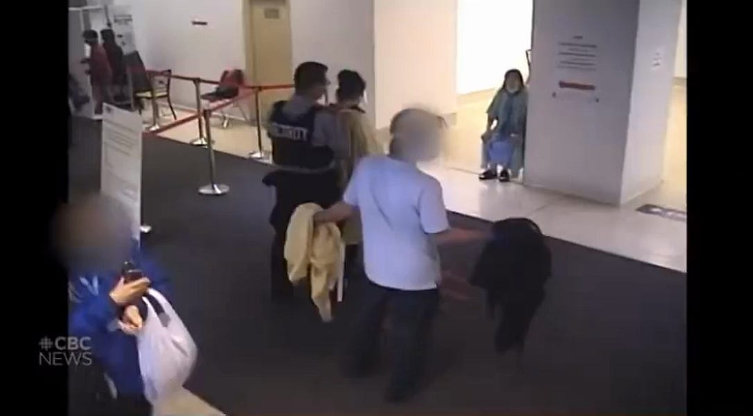 视频泄露：安保人员在多伦多一家医院合法地将一名妇女殴打致死，因为她没有戴口罩